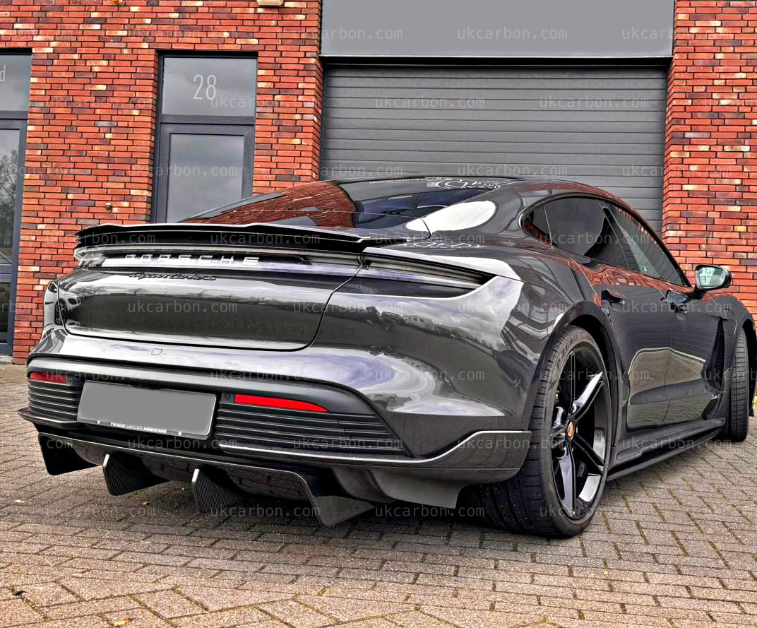 Porsche Taycan Turbo S Diffuser Pre Preg Carbon Fibre