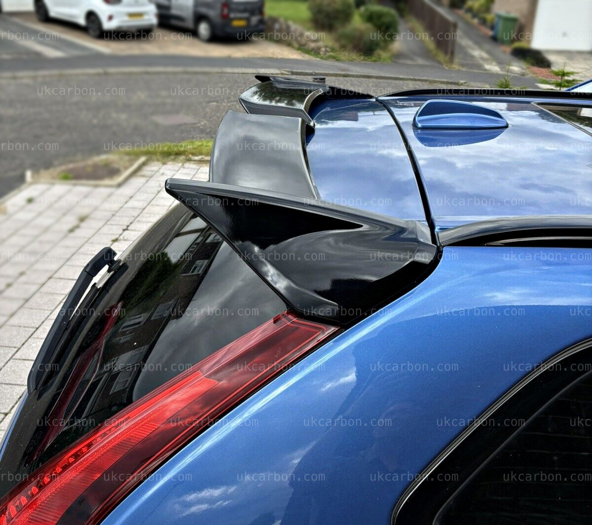 Volvo XC60 Boot Spoiler Gloss Black Rear Lid Lip Kit 2018-2020 by UKCarbon