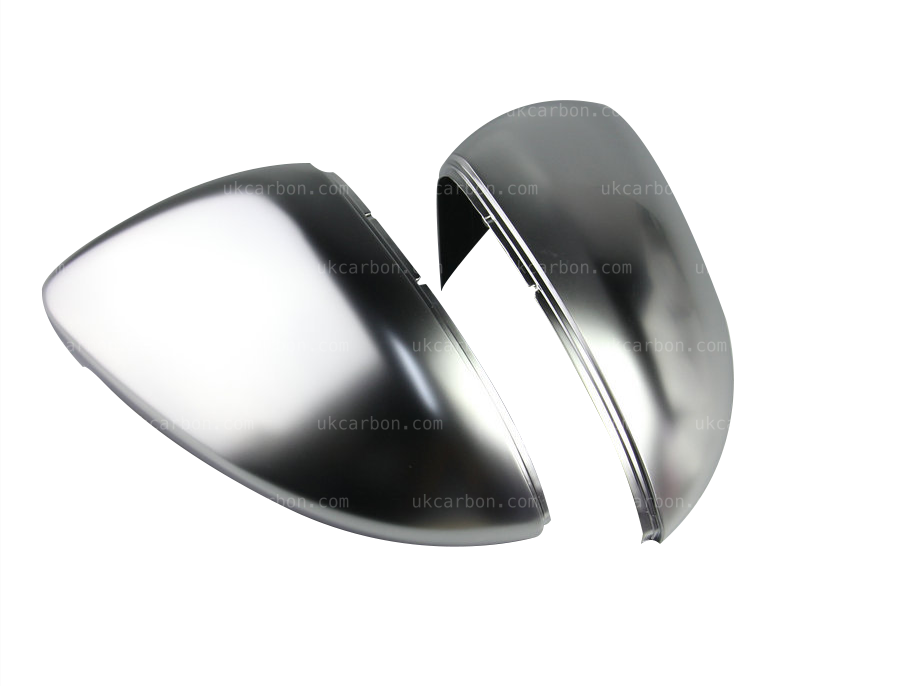 Volkswagen Golf R Silver Chrome Mirror Cover Replacements MK7 MK7.5 by UKCarbon