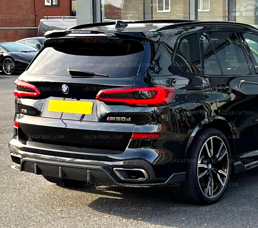 BMW X5 G05 M Carbon Fibre Rear Diffuser Kit Lip Spoiler Performance by UKCarbon