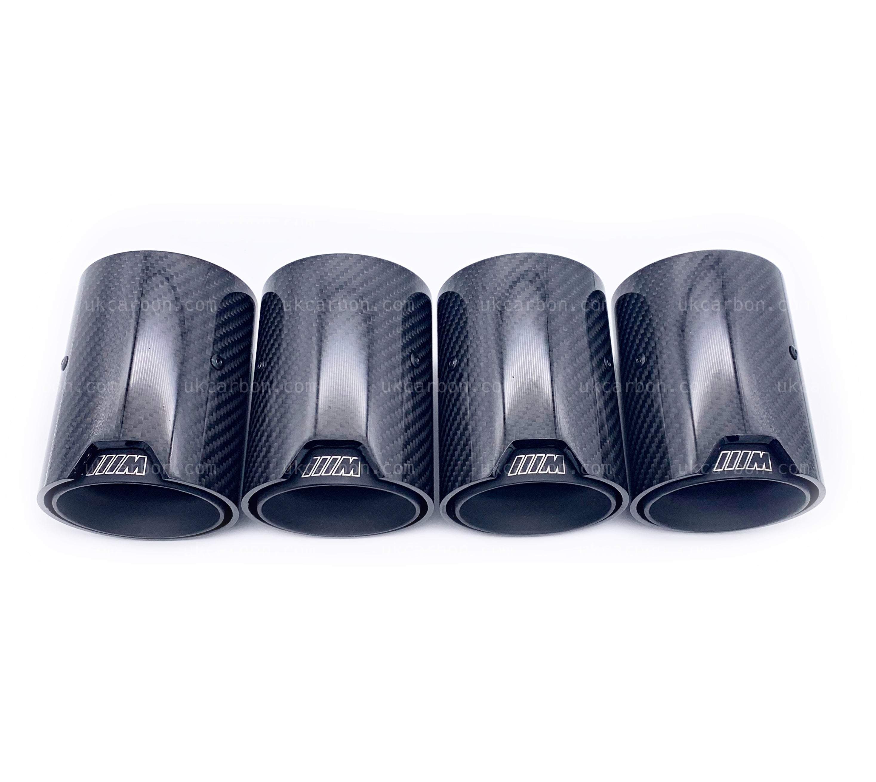 BMW M2 M3 M4 Carbon Exhaust Tips Black Fibre MP MPE F87 F80 F82 F83 by ...