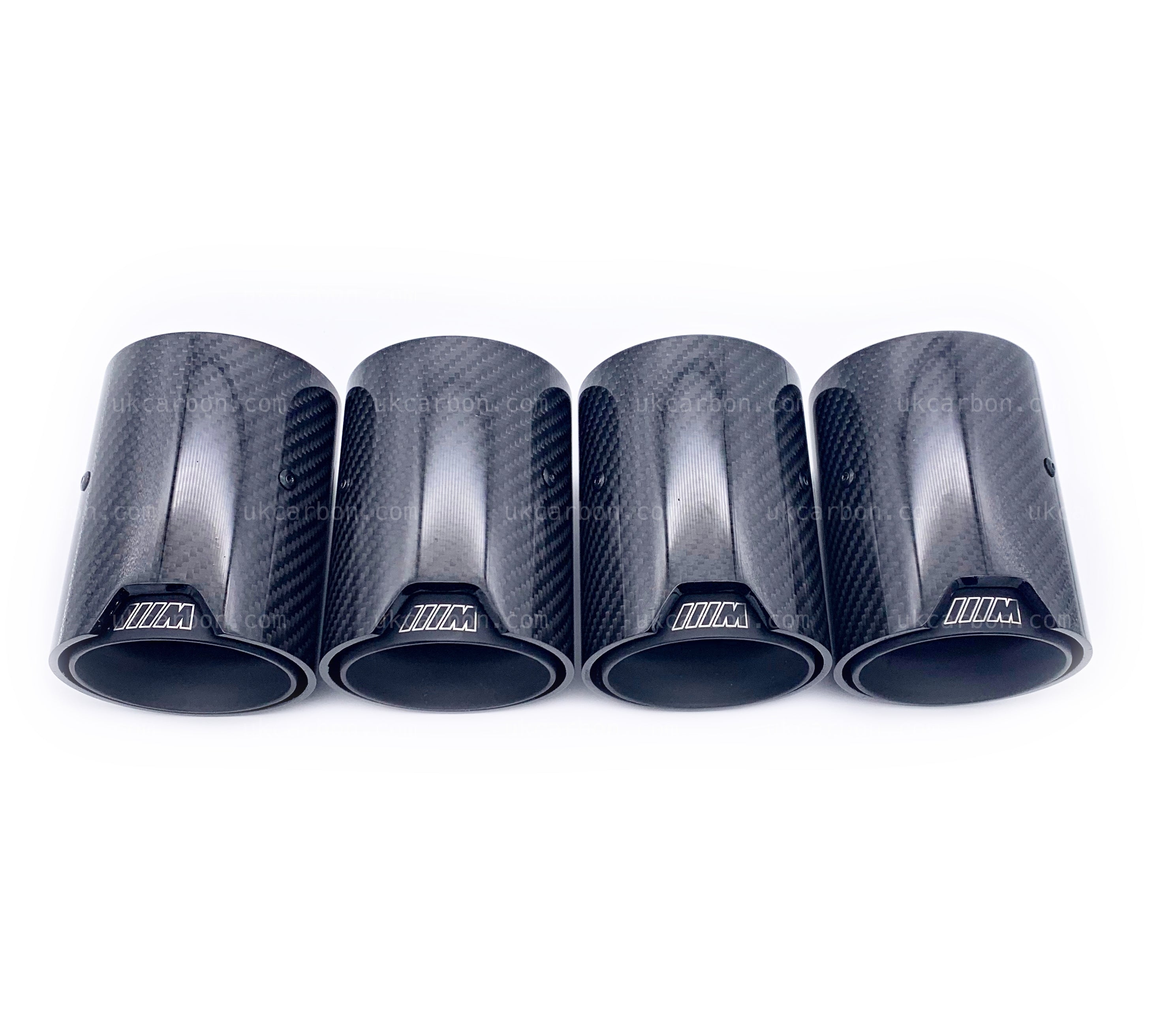 BMW M2 M3 M4 Carbon Exhaust Tips Black Fibre MP MPE F87 F80 F82 F83 by UKCarbon