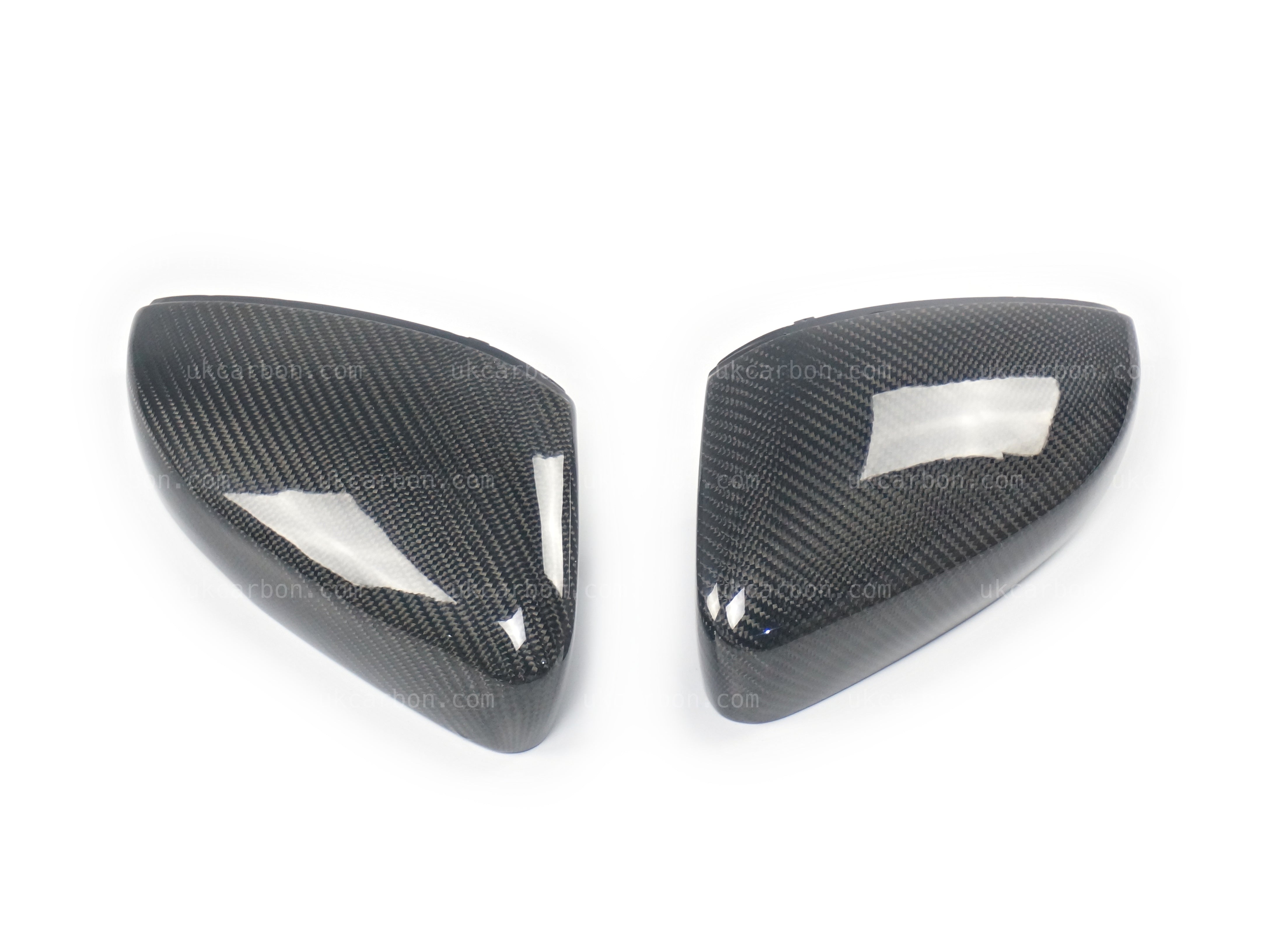 Volkswagen VW Polo Carbon Fibre Wing Mirror Cover Replacements 6R 6C by UKCarbon