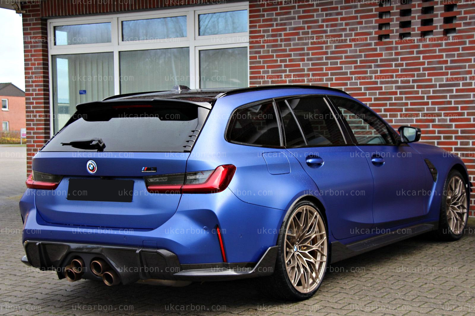 BMW 3 Series M3 Touring Spoiler G21 G81 Carbon Fibre Boot Kit by UKCarbon