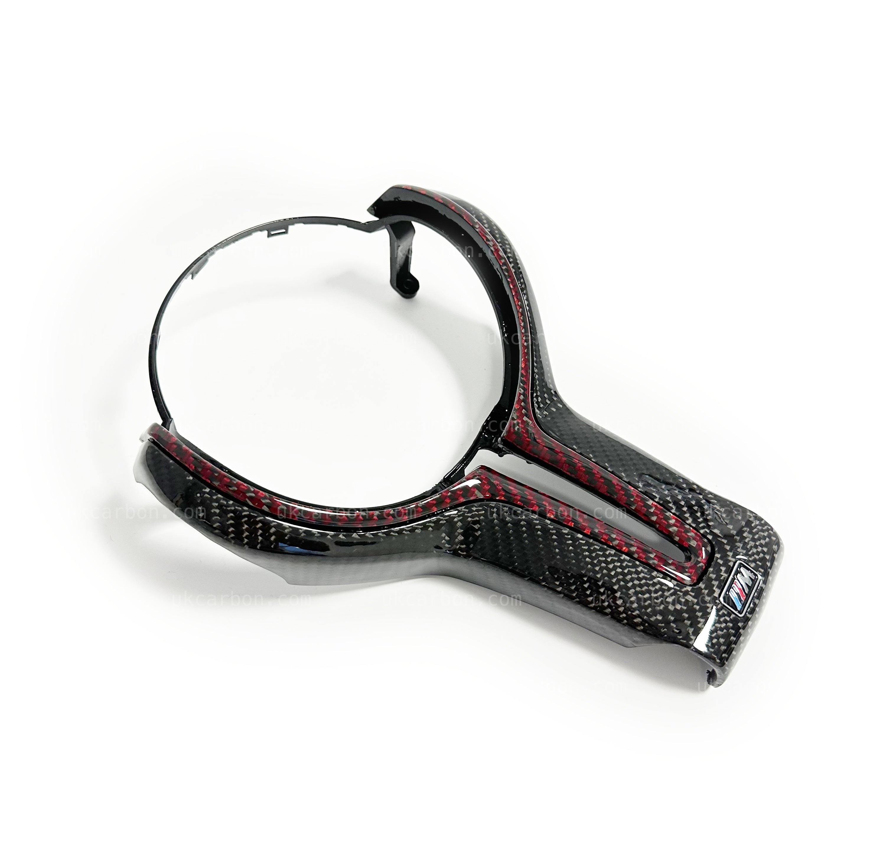 BMW M2 M3 M4 M5 M6 Carbon Steering Wheel Red Fibre M MP Trim Insert by UKCarbon