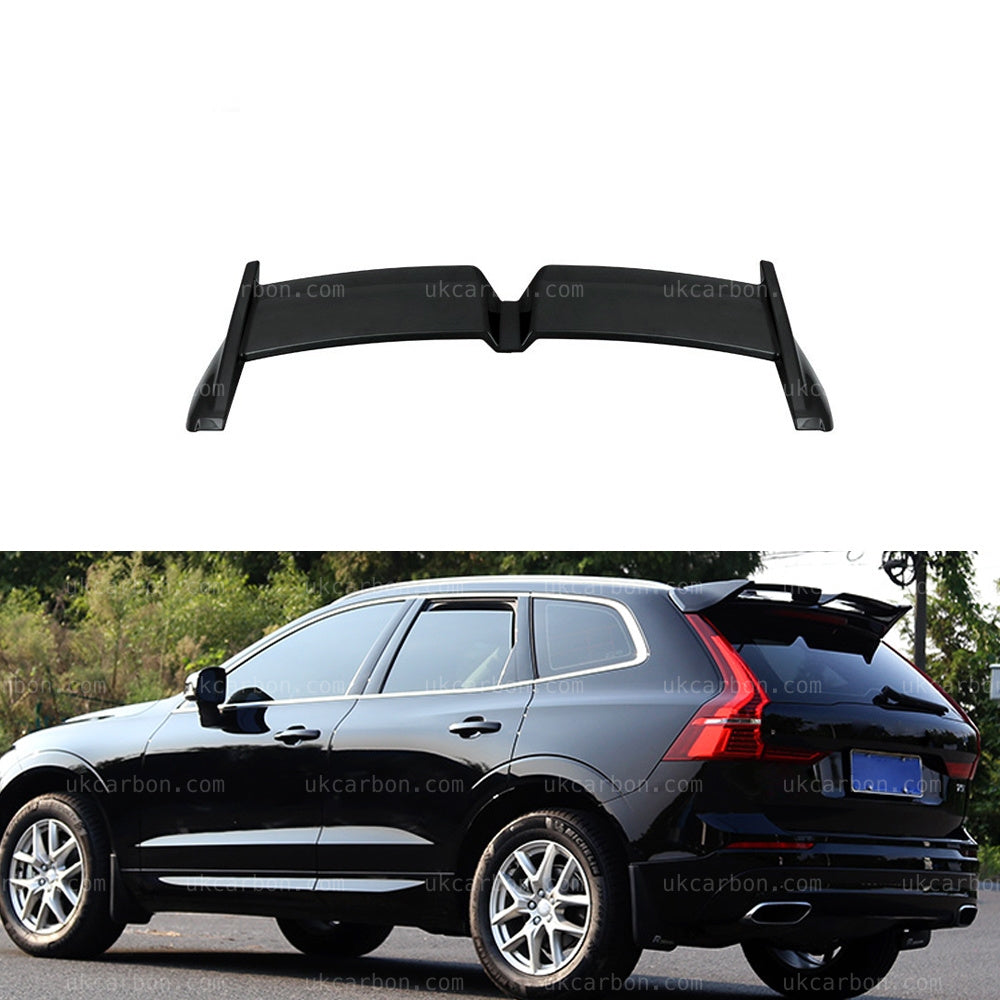 Volvo XC60 Boot Spoiler Gloss Black Rear Lid Lip Kit 2018-2020 by UKCarbon