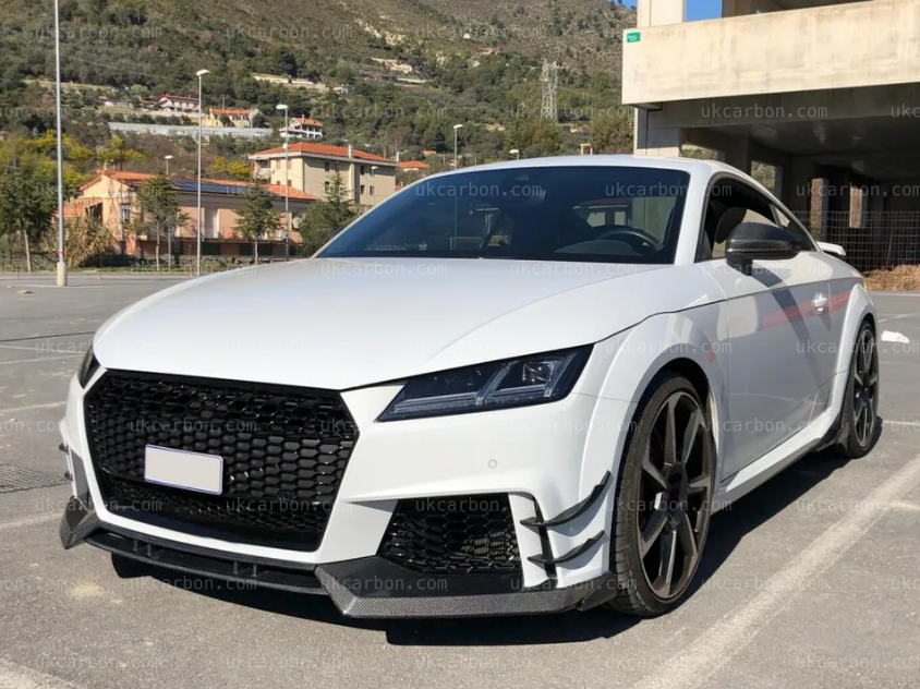 Audi TT RS TTRS Splitter Carbon Fibre Front Lip Coupe MK3 Kit ABT by UKCarbon