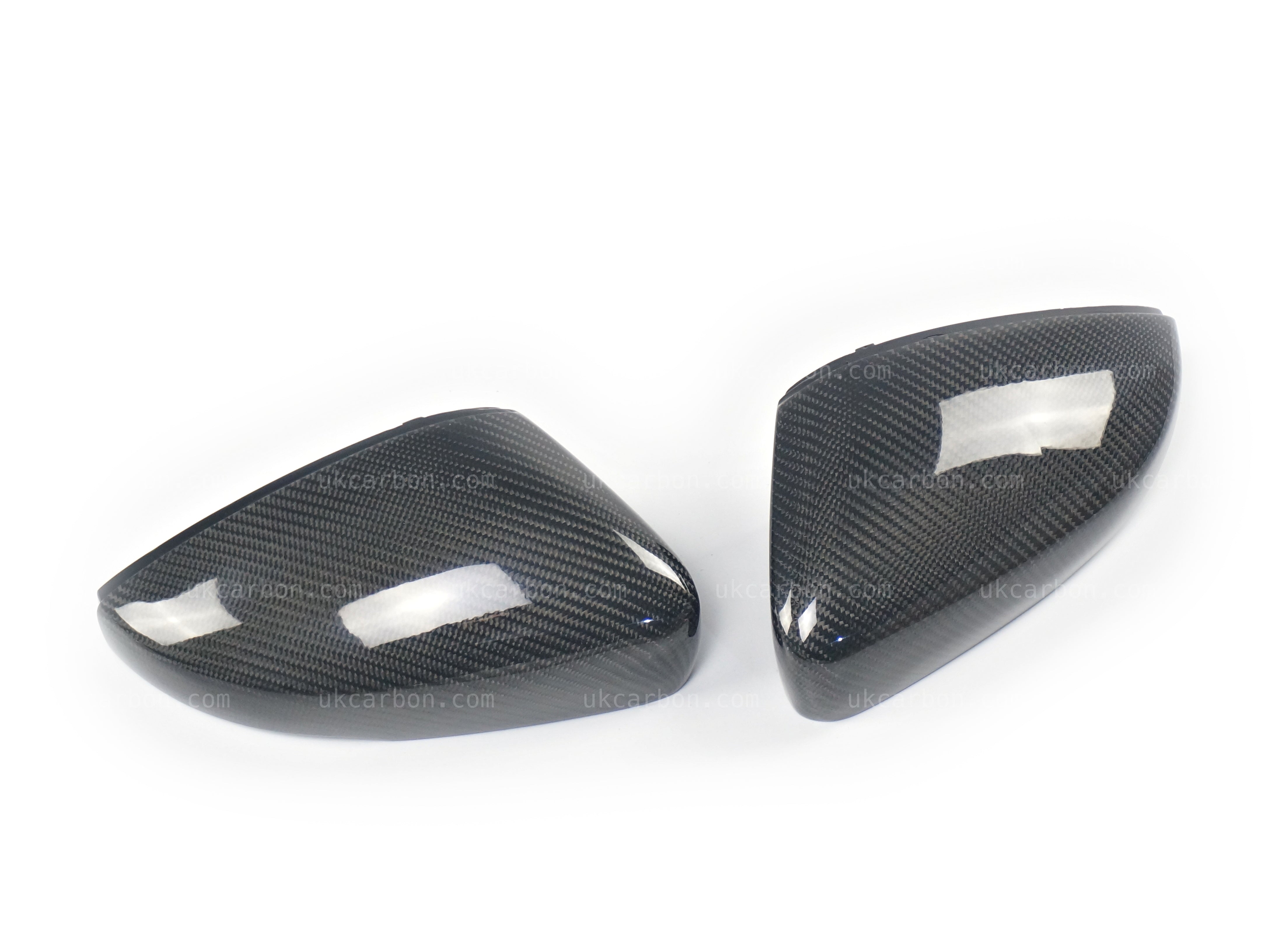 Volkswagen VW Polo Carbon Fibre Wing Mirror Cover Replacements 6R 6C by UKCarbon