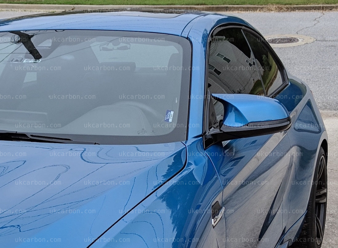 BMW M2 Wing Mirror Estoril Blue M Design Full Replacement F87 B45 by UKCarbon