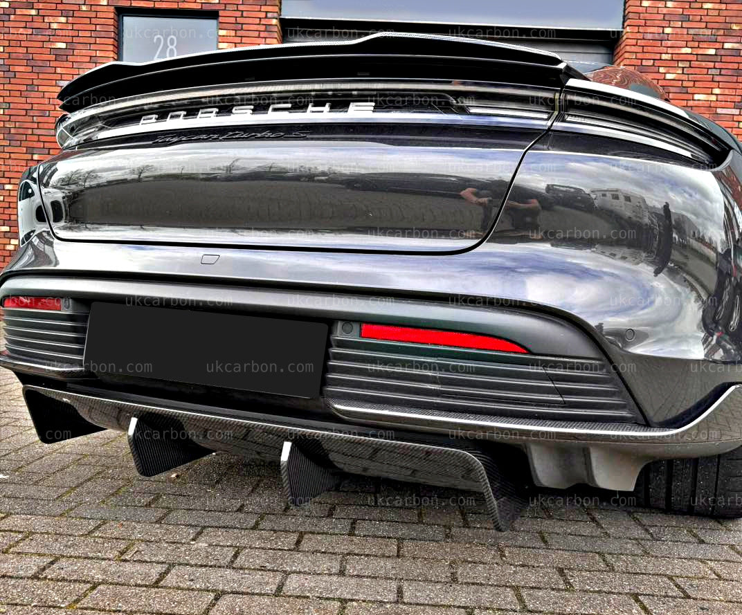 Porsche Taycan Turbo S Diffuser Pre Preg Carbon Fibre