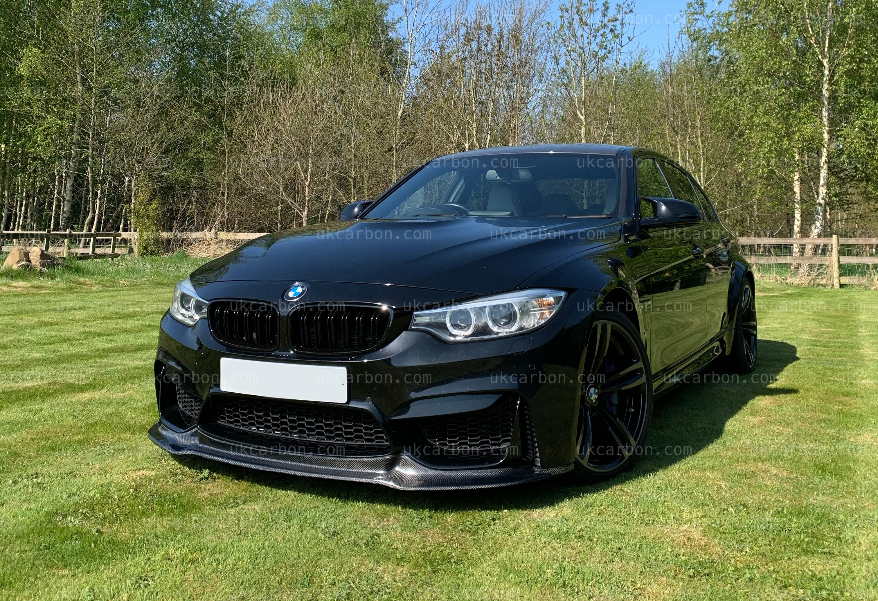 BMW M3 M4 Carbon Fibre V Style Motorsport Splitter Lip F80 F82 F83 by UKCarbon