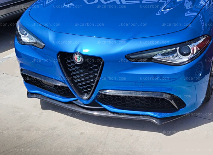 Alfa Romeo Giulia Carbon Fibre Canards Insert by UKCarbon