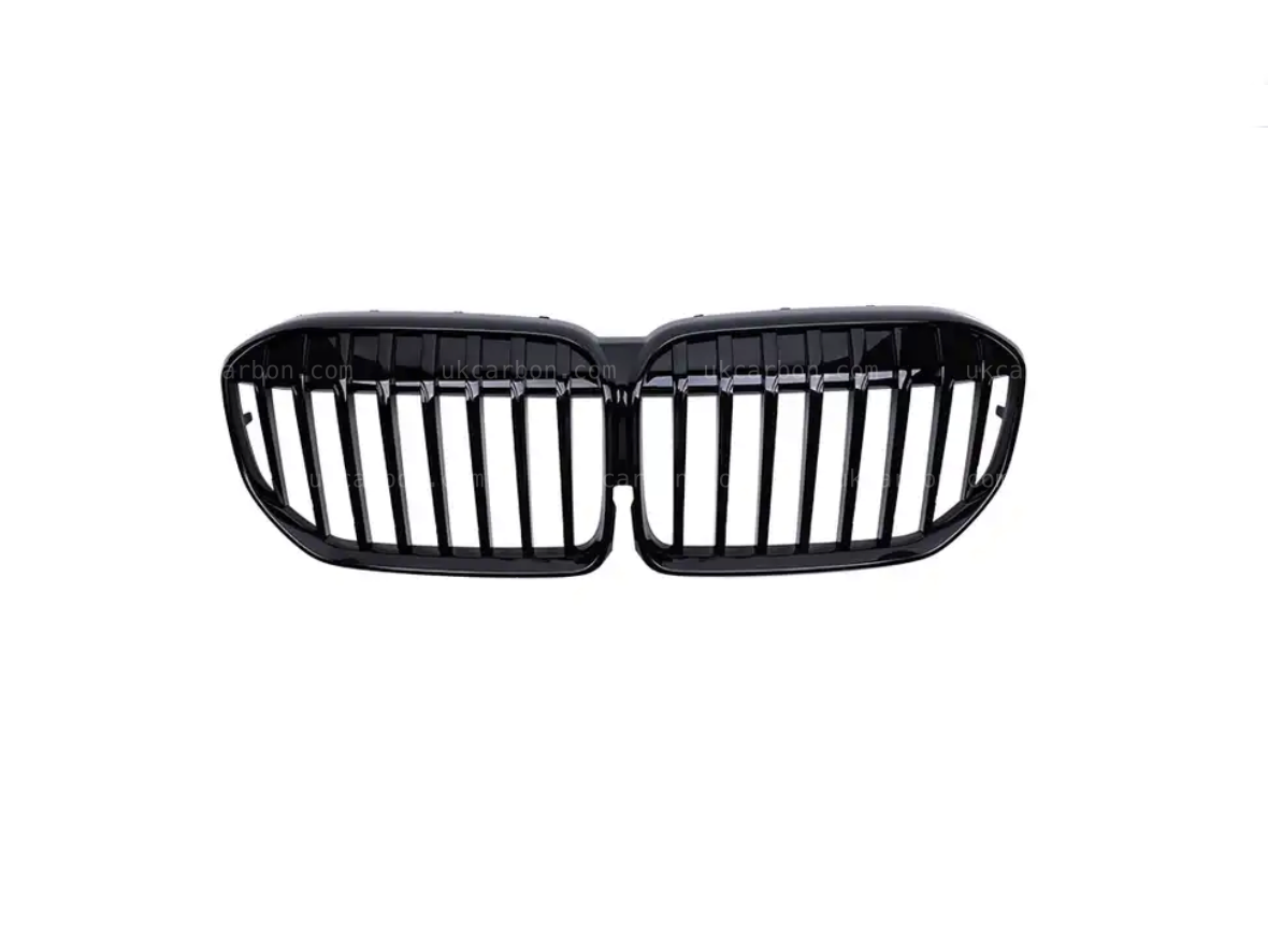 BMW 7 Series G11 LCI Gloss Black Kidney Grille Twin Slat by UKCarbon