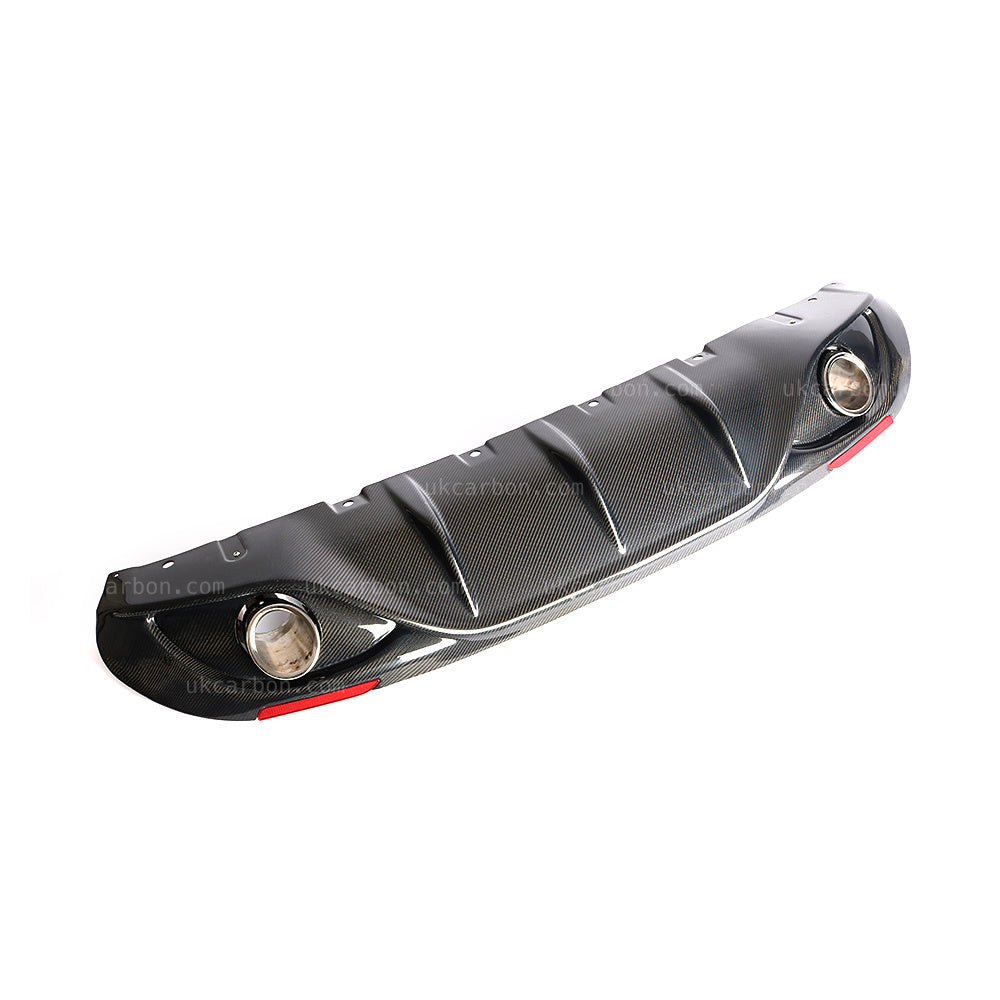 Alfa Romeo Giulia Carbon Fibre Diffuser by UKCarbon