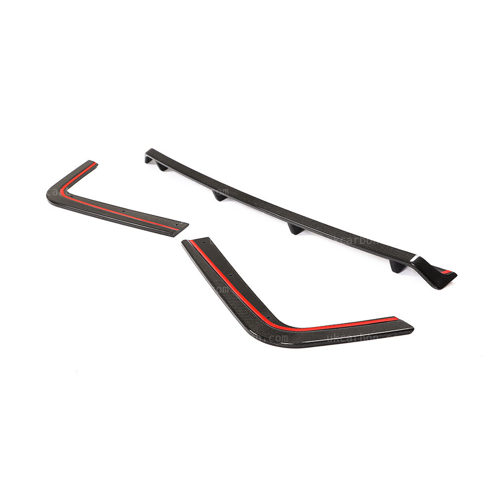 Volkswagen T6 Multivan Van Carbon Fibre Rear Bumper Diffuser Kit by UKCarbon