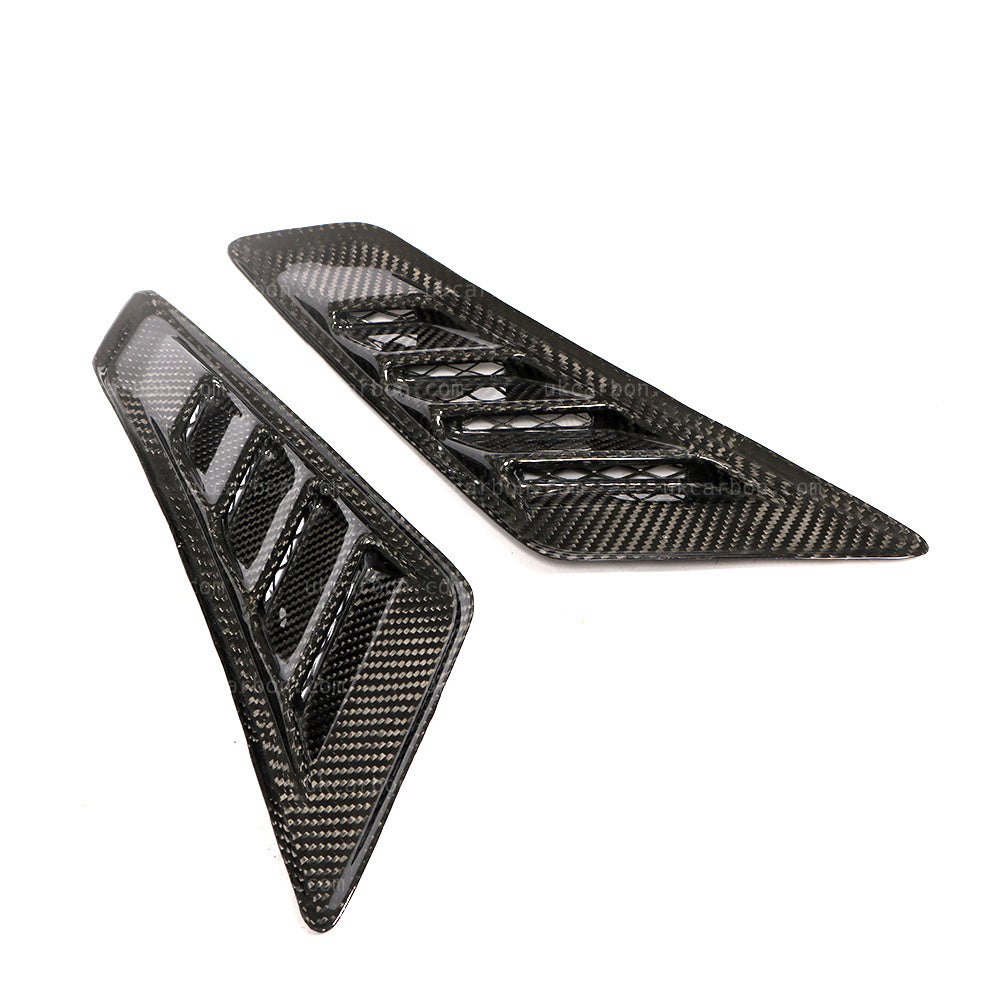 HONDA CIVIC TYPE R Carbon Fibre Fender Vents Grille Cover Trim FK2 by UKCarbon