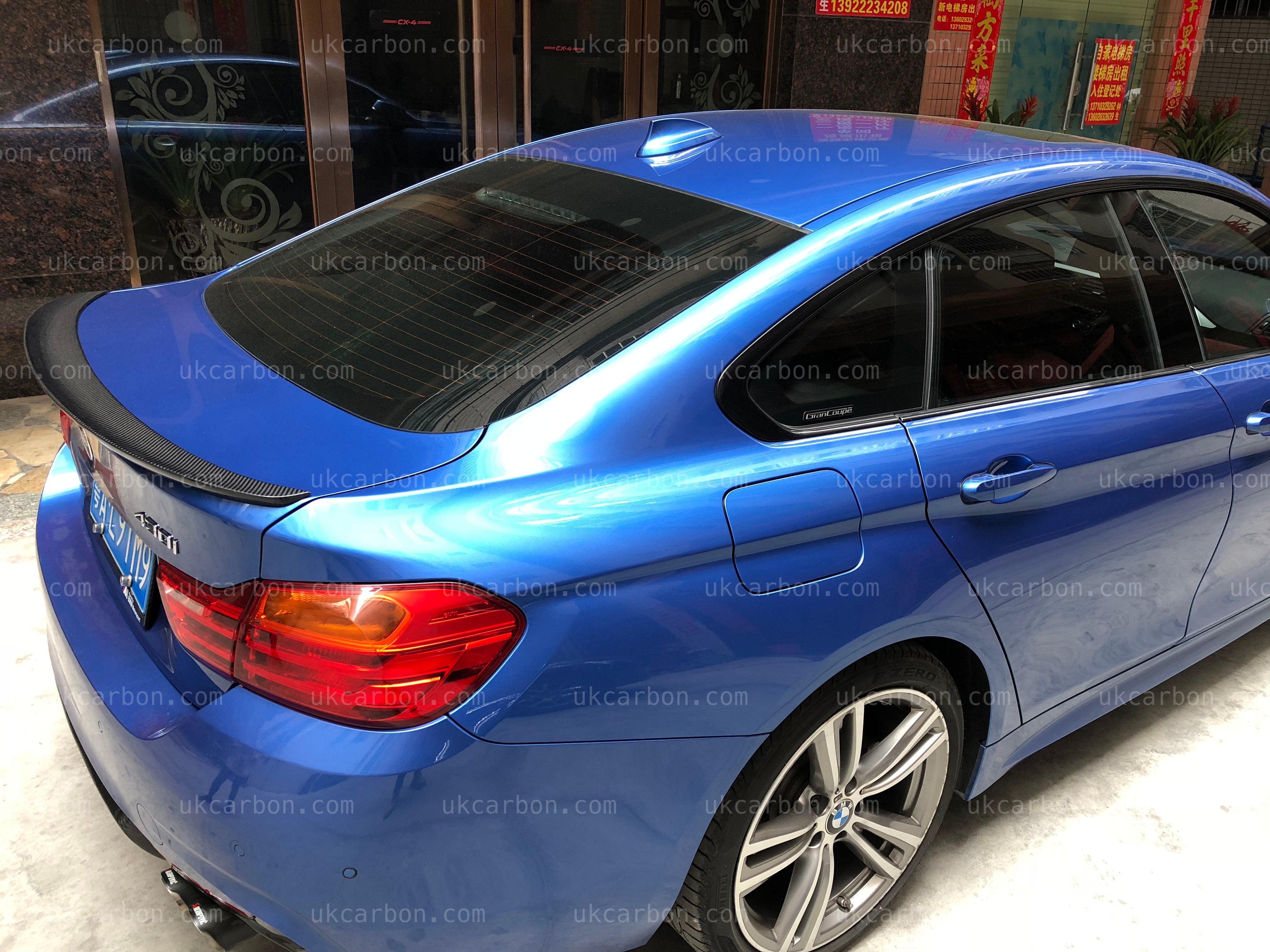BMW 4 Series Spoiler Carbon Fibre Gran Coupe M Performance F36 Boot by UKCarbon