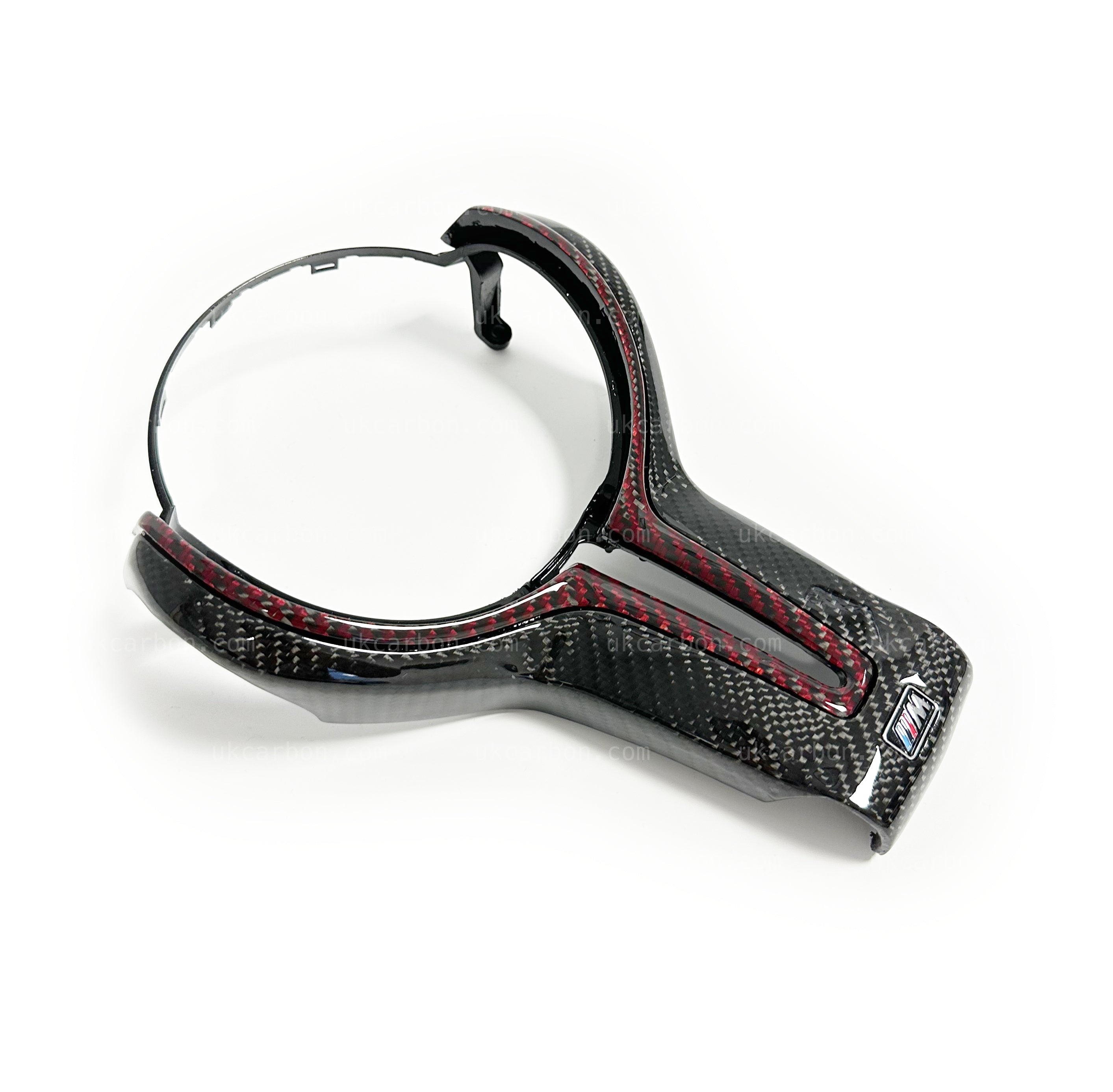 BMW M2 M3 M4 M5 M6 Carbon Steering Wheel Red Fibre M MP Trim Insert by UKCarbon