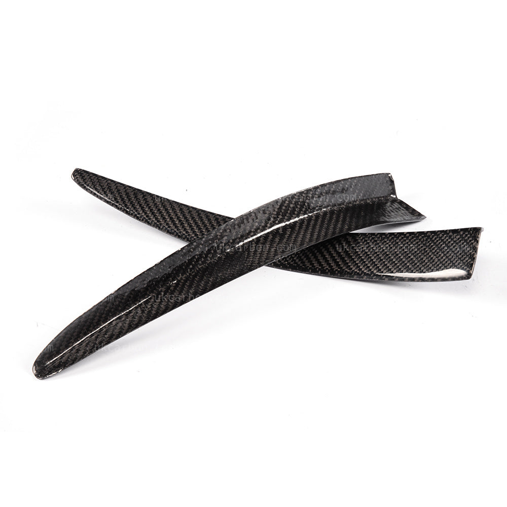 BMW M3 M4 Carbon Fibre Bumper Canards Insert Splitter F80 F82 F83 by UKCarbon