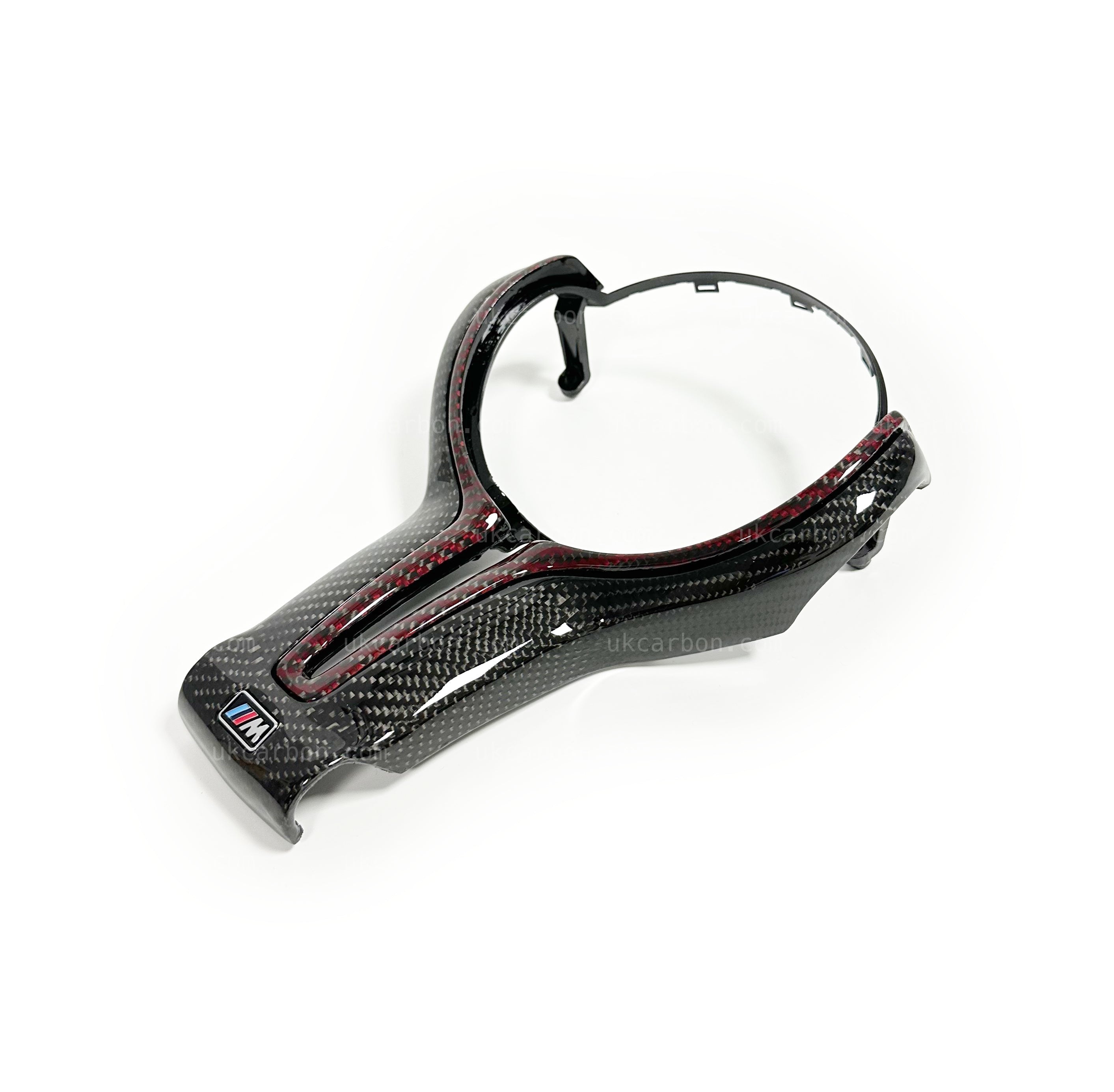 BMW M2 M3 M4 M5 M6 Carbon Steering Wheel Red Fibre M MP Trim Insert by UKCarbon