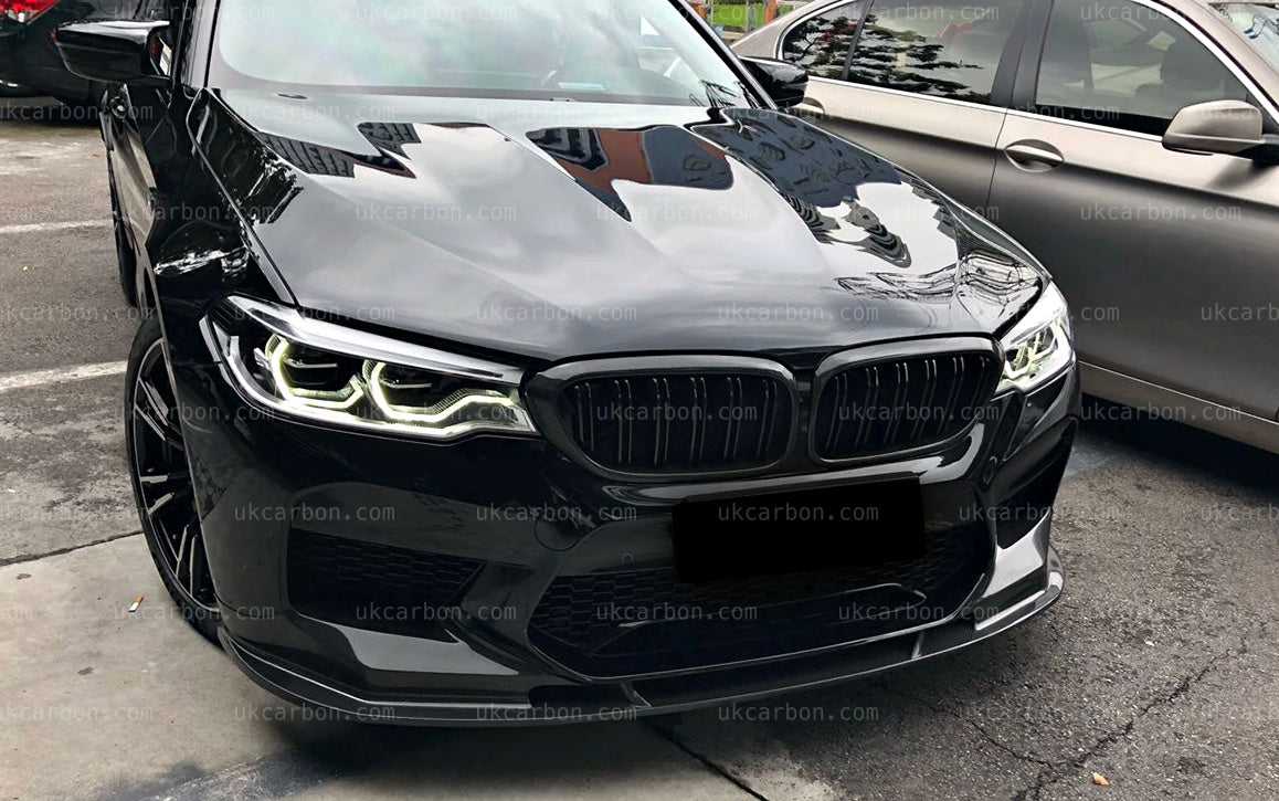 BMW F90 M5 Carbon Fibre Front Bumper Splitter Lip Kit inc xDrive 4.4 by UKCarbon