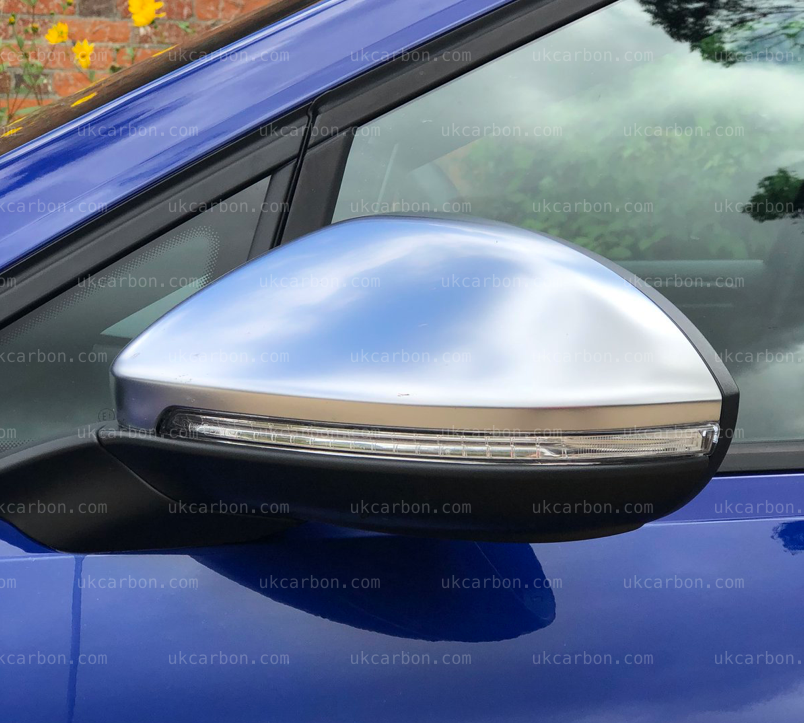 Volkswagen Golf R Silver Chrome Mirror Cover Replacements MK7 MK7.5 by UKCarbon