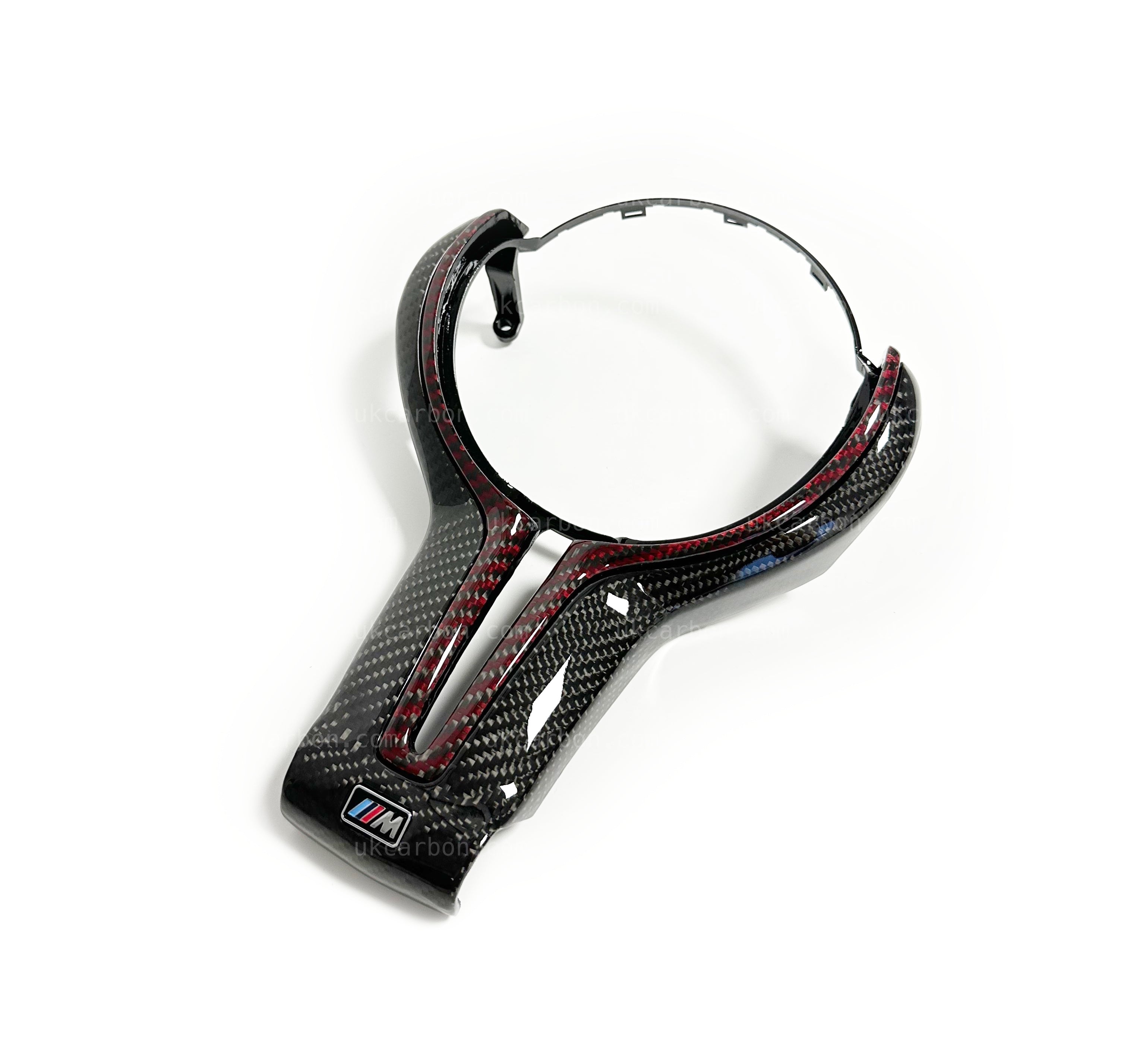 BMW M2 M3 M4 M5 M6 Carbon Steering Wheel Red Fibre M MP Trim Insert by UKCarbon