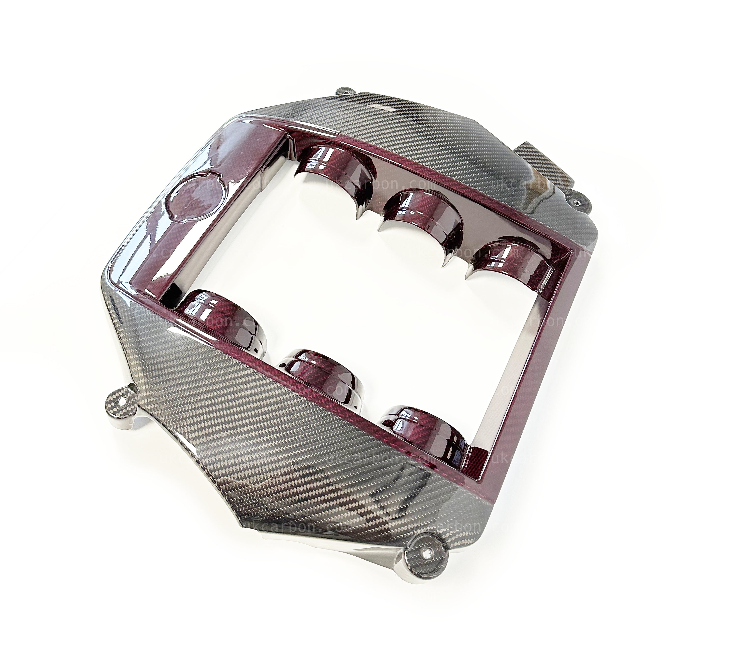 Nissan GTR Carbon Engine Cover Fibre Red Nismo Replacement GT-R R35 by UKCarbon