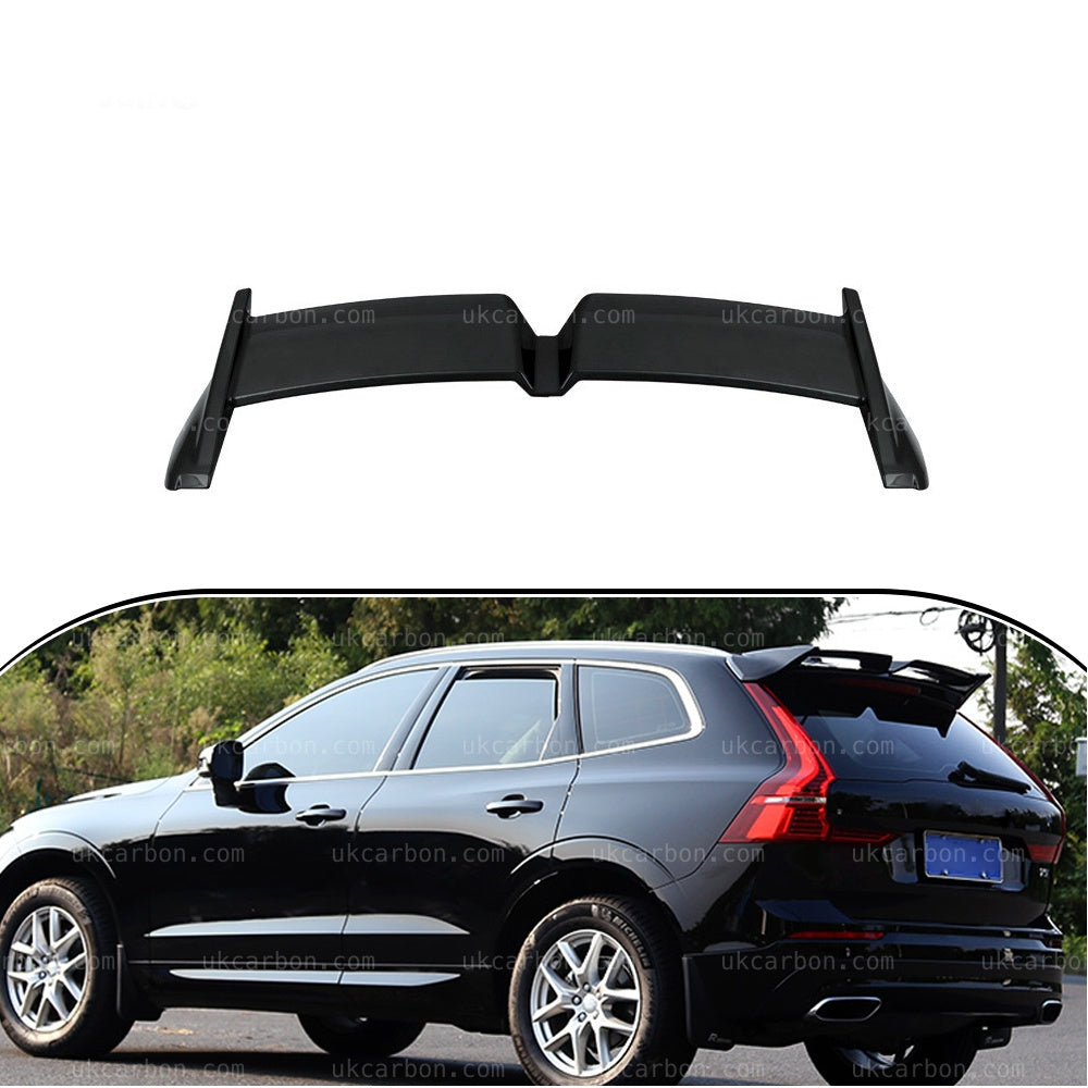 Volvo XC60 Boot Spoiler Gloss Black Rear Lid Lip Kit 2018-2020 by UKCarbon