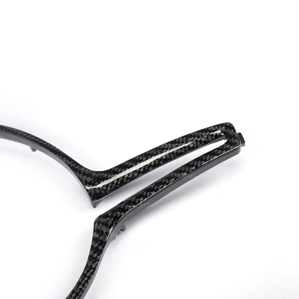 BMW M2 M3 M4 M5 M6 X5M X6M Carbon Fibre Steering Wheel Insert Trim by UKCarbon