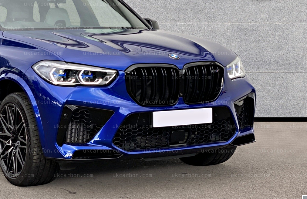 BMW X5 X5M Gloss Black Front Grille Replacement M Performance G05 by UKCarbon