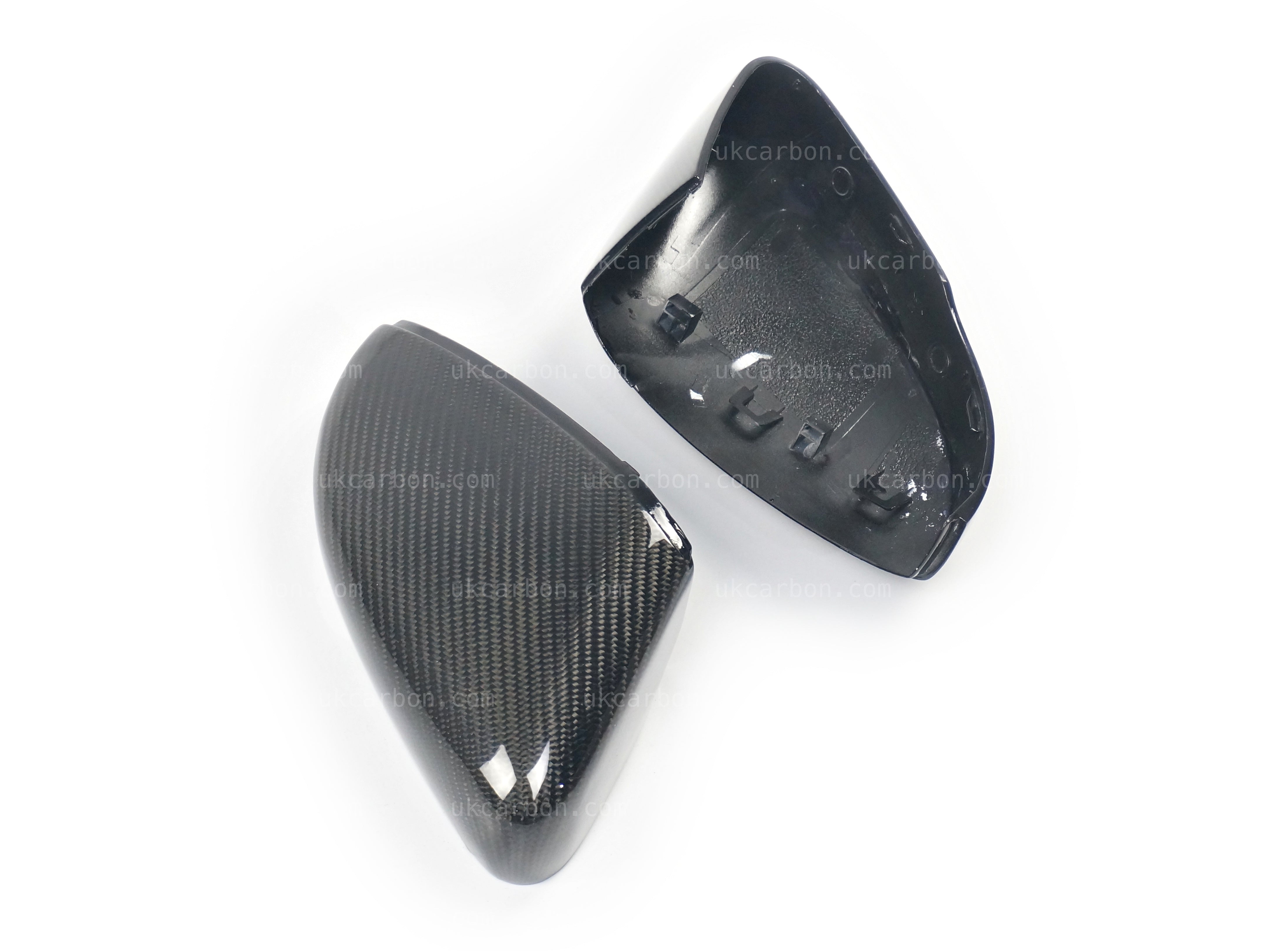 Volkswagen VW Polo Carbon Fibre Wing Mirror Cover Replacements 6R 6C by UKCarbon