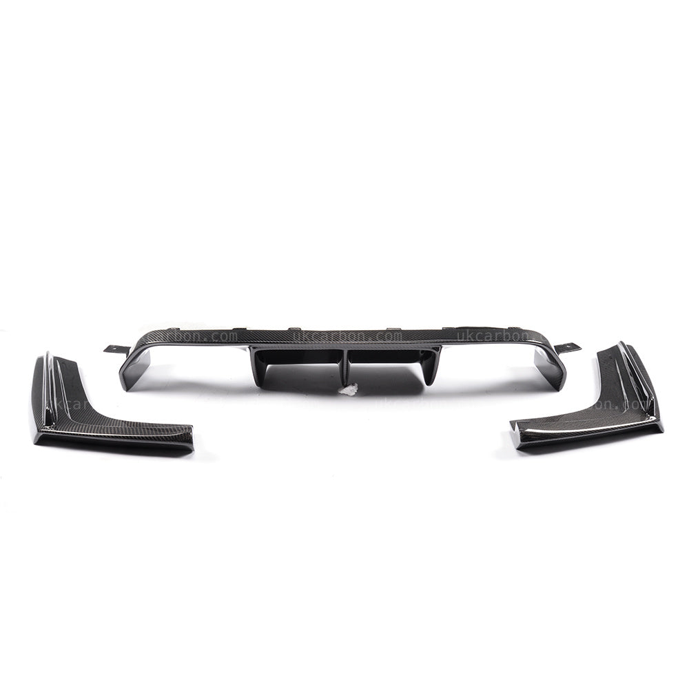 BMW M3 M4 Carbon Fibre Rear M Performance V Style Diffuser F80 F82 by UKCarbon