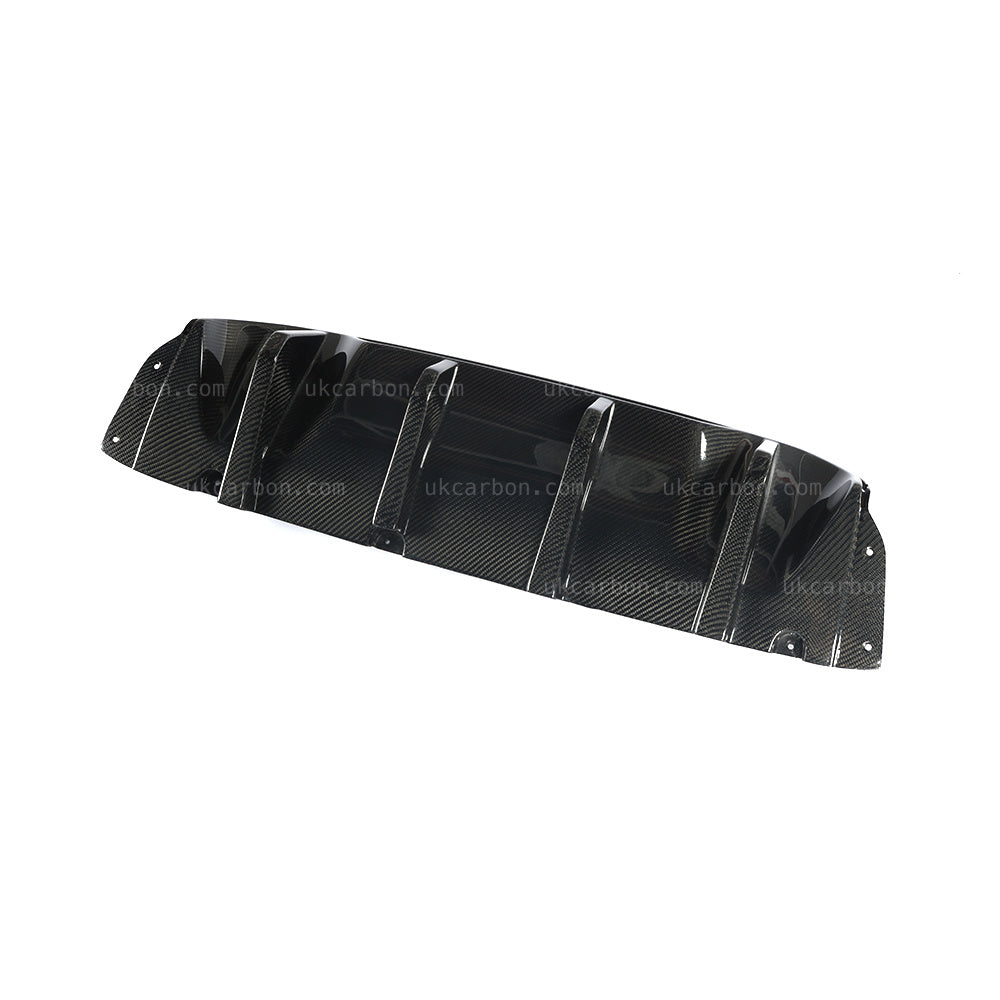 BMW M5 F90 Competition Carbon Fibre Rear OEM M Performance Diffuser by UKCarbon