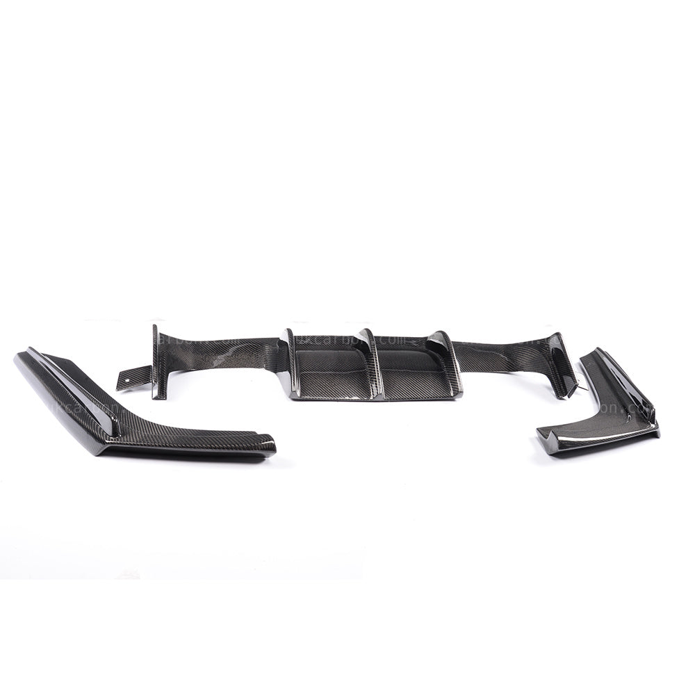 BMW M3 M4 Carbon Fibre Rear M Performance V Style Diffuser F80 F82 by UKCarbon