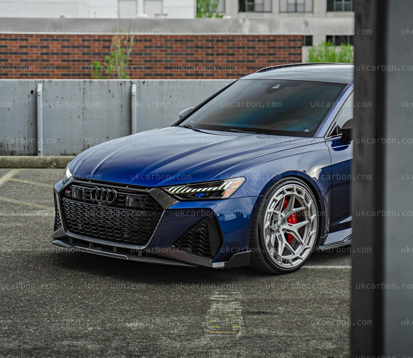 Audi RS6 RS7 Carbon Fibre Grille Surround Pre Preg C8 Front Trim Kit by UKCarbon