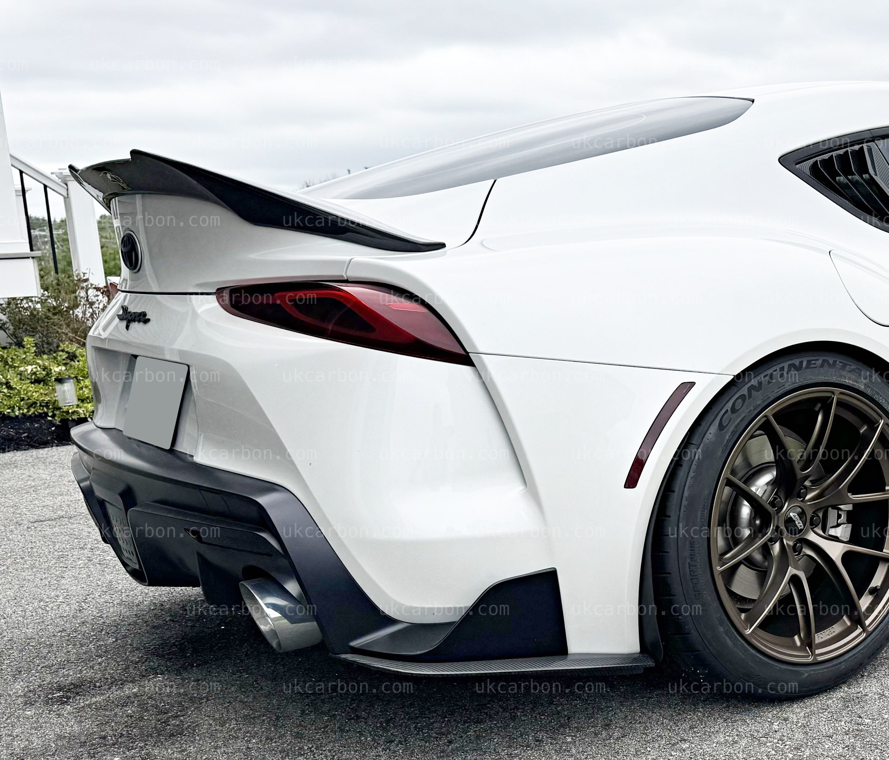 Toyota Supra Spoiler Carbon Fibre A90 2019+ Rear Boot Wing Lip Kit by UKCarbon