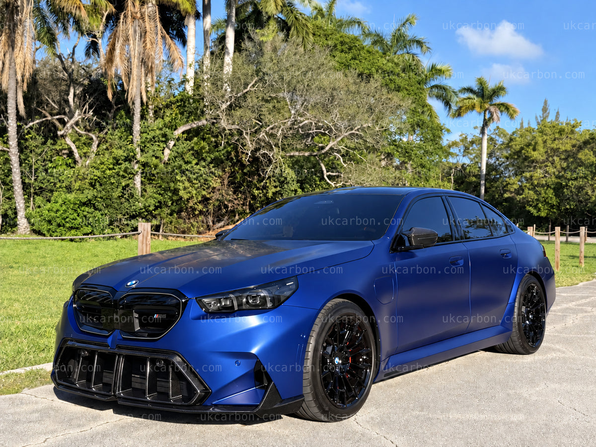 BMW M5 G90 G99 Carbon Fibre Lower Grille Bumper Trim Insert