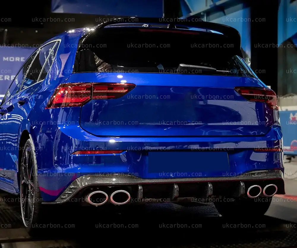 Volkswagen MK8 Golf R Diffuser Pre Preg Carbon Fibre by UKCarbon