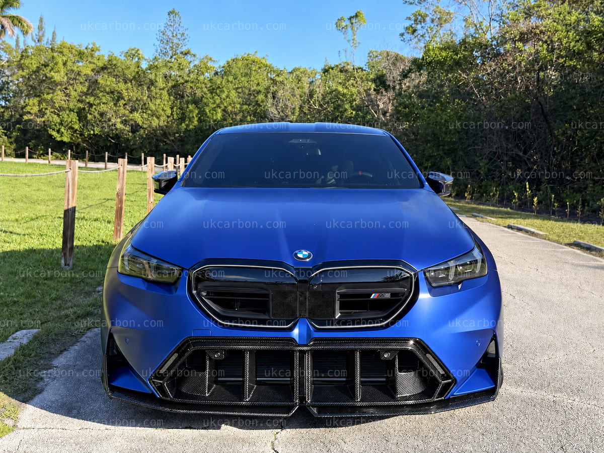 BMW M5 G90 G99 Carbon Fibre Lower Grille Bumper Trim Insert