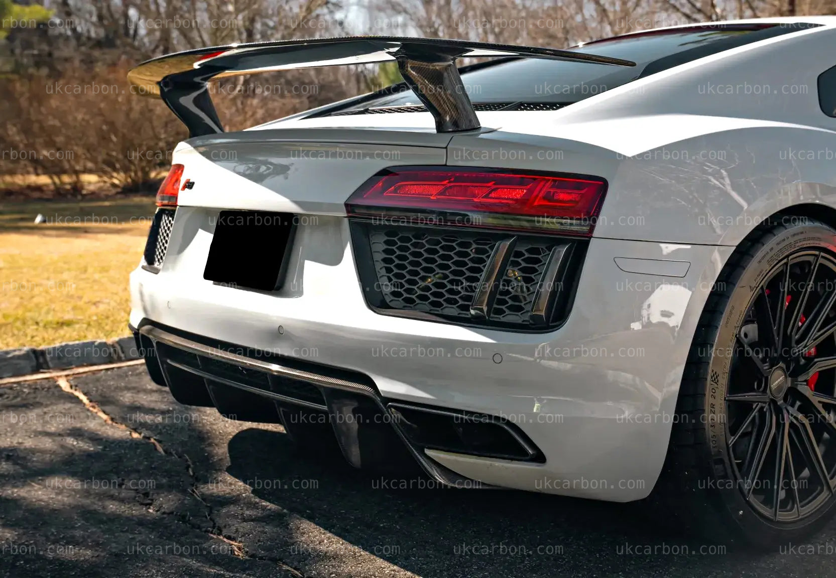 Audi R8 V8 V10 Plus Carbon Fibre Rear Wing Spoiler Vorsteiner Style by UKCarbon