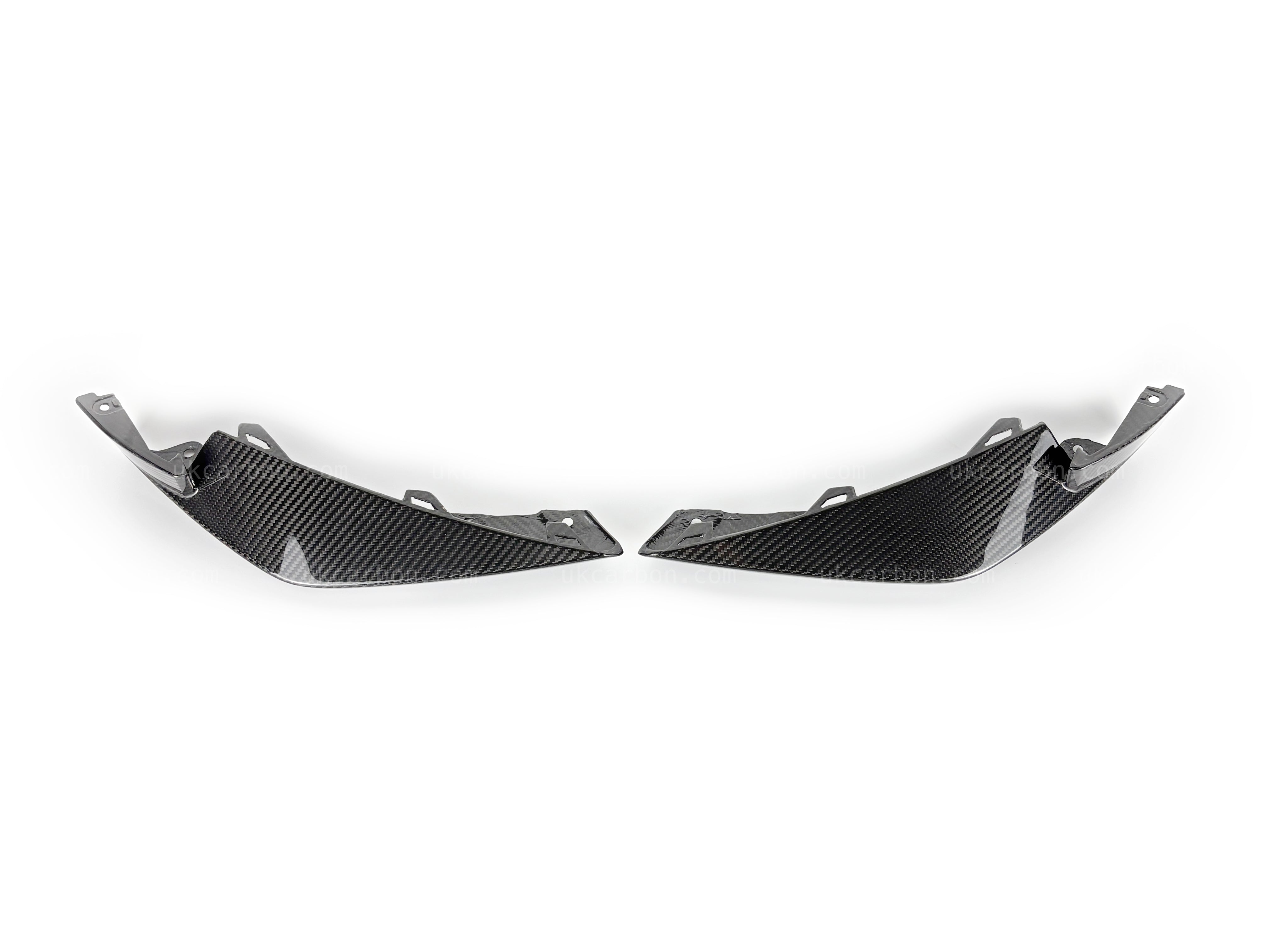 BMW M3 M4 Front Bumper Corner Splitter Pre Preg Carbon Fibre G80 G82