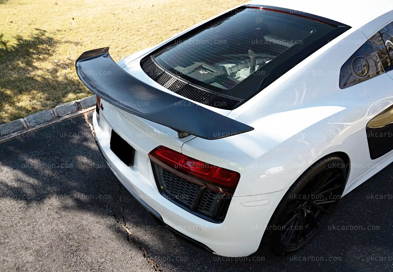 Audi R8 V8 V10 Plus Carbon Fibre Rear Wing Spoiler Vorsteiner Style by UKCarbon