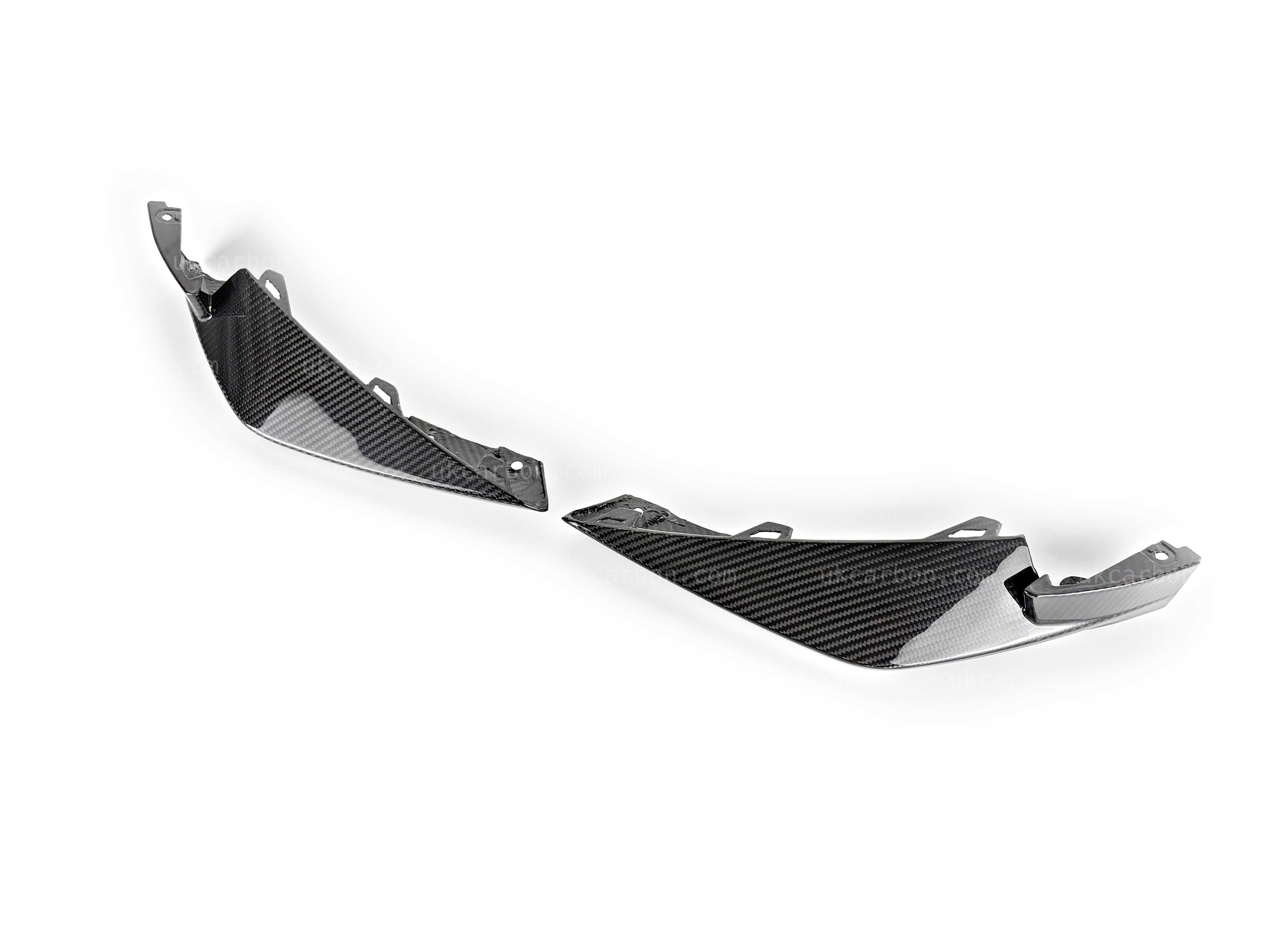 BMW M3 M4 Front Bumper Corner Splitter Pre Preg Carbon Fibre G80 G82