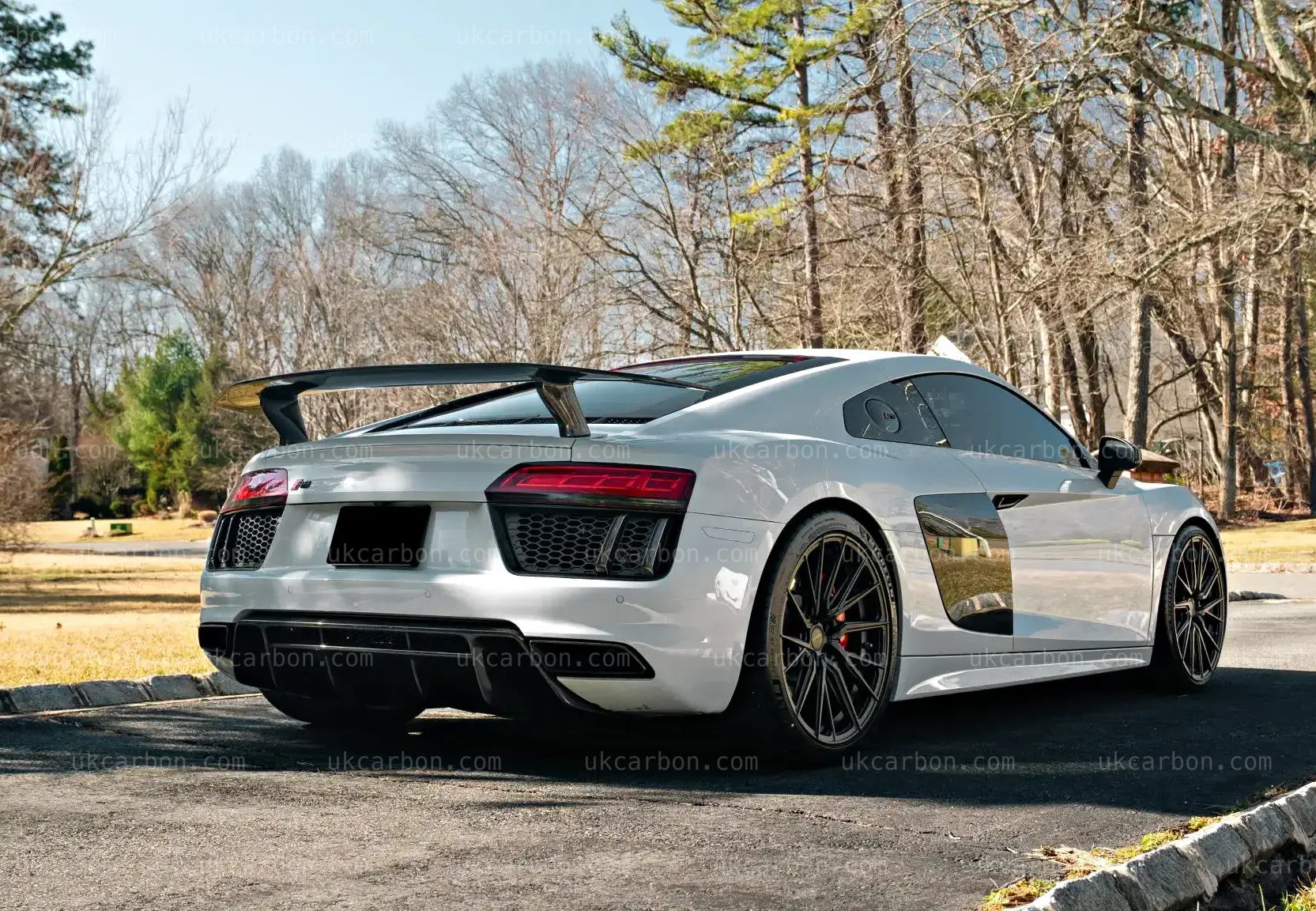 Audi R8 V8 V10 Plus Carbon Fibre Rear Wing Spoiler Vorsteiner Style by UKCarbon