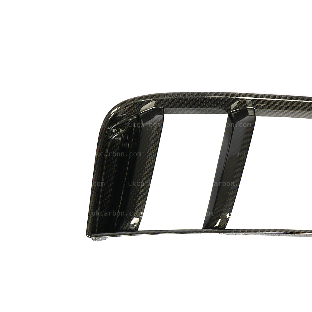 Audi R8 Rear Carbon Fibre Pre Preg Bumper Grille Intake Insert