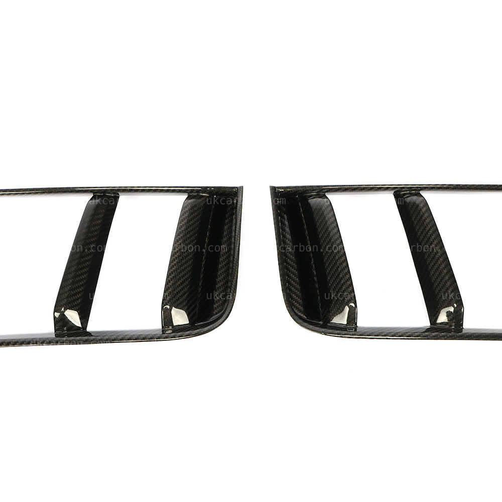 Audi R8 Rear Carbon Fibre Pre Preg Bumper Grille Intake Insert