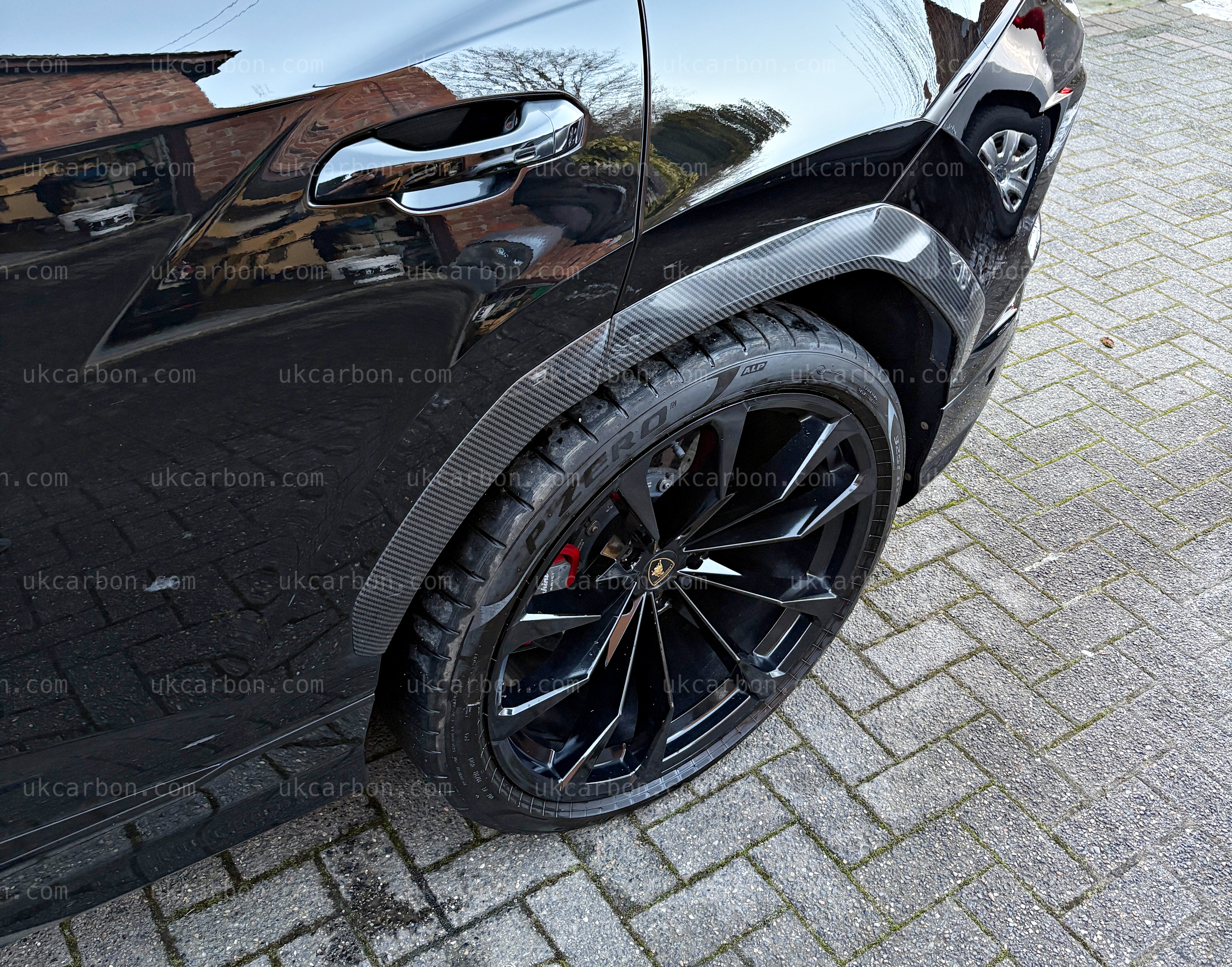 Lamboghini Urus Carbon Fibre Wheel Arch Trim Kit Pre Preg Fender