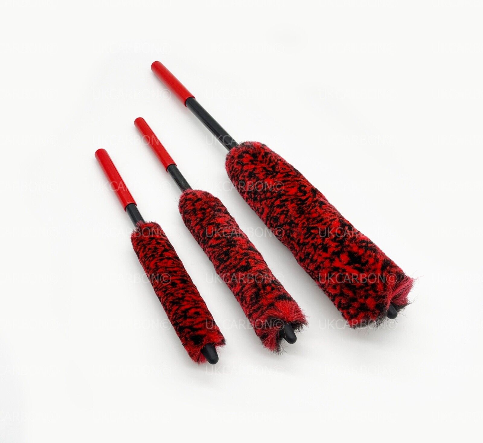 Alloy Wheel Cleaning Soft Brush Microfibre Wool Wand None Scratch Tool Large 3pc