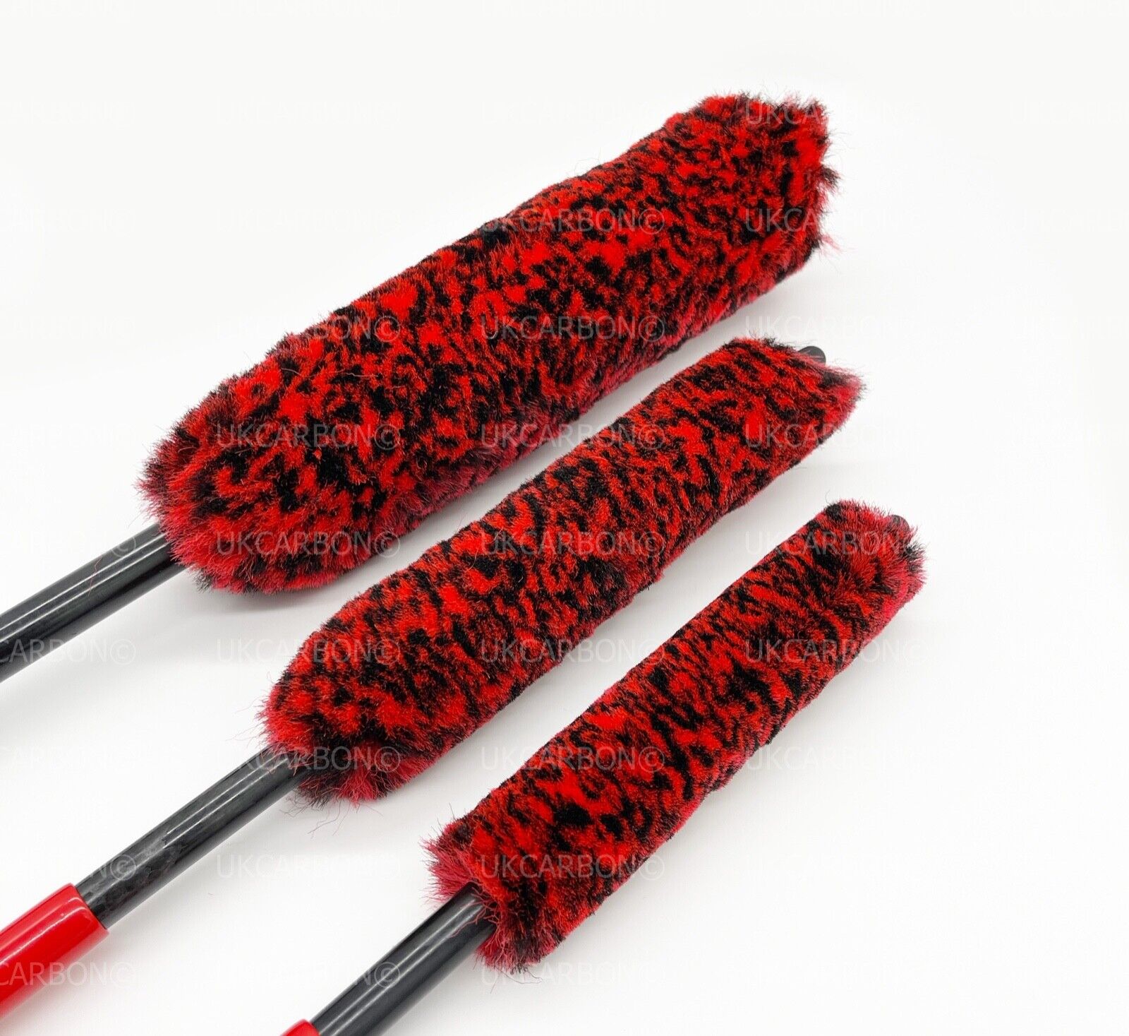 Alloy Wheel Cleaning Soft Brush Microfibre Wool Wand None Scratch Tool Large 3pc